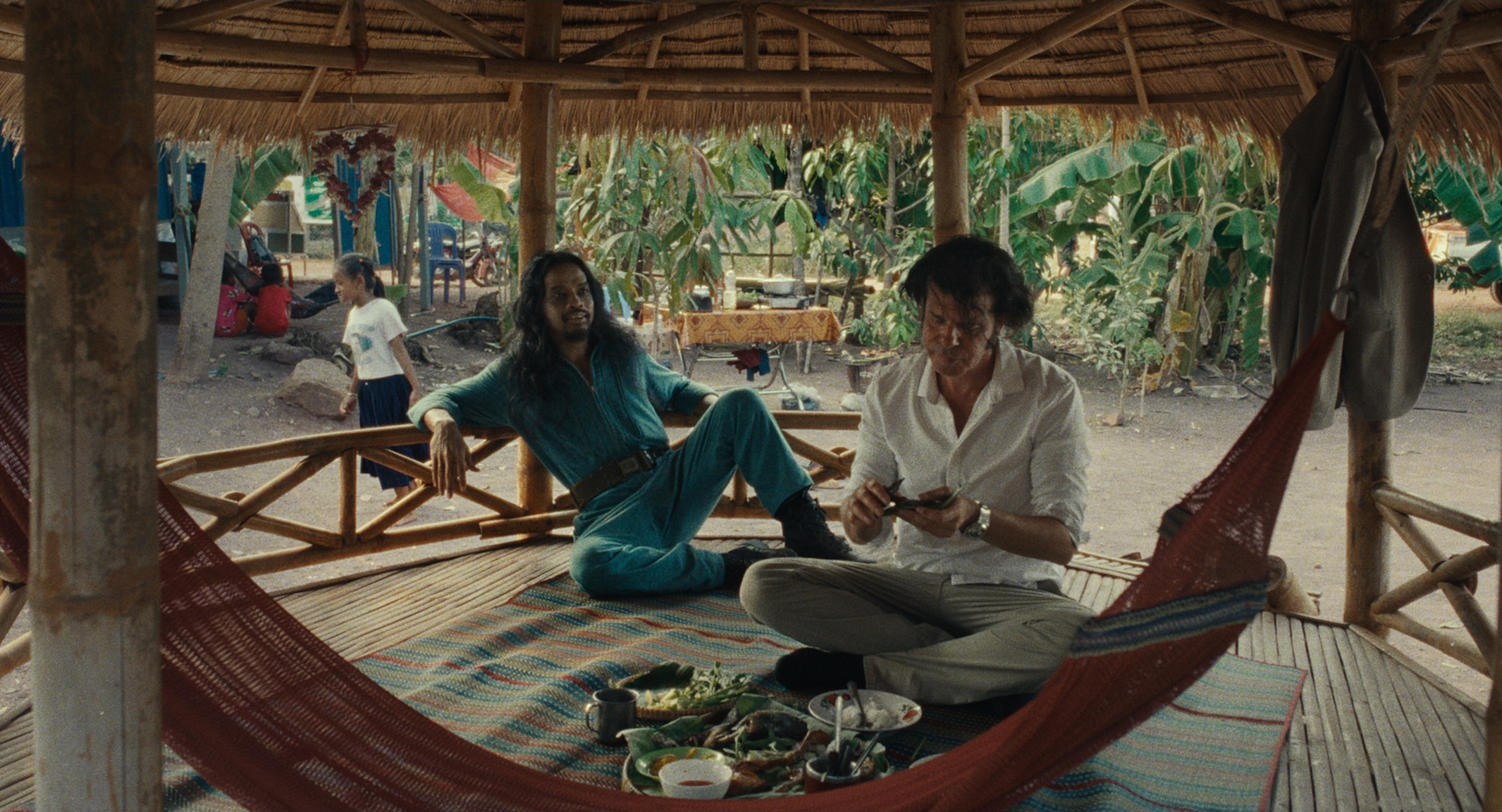 Film still from THE SENTRY - gazebo scene